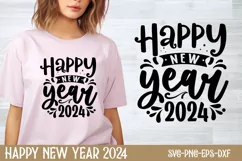 Happy new year 2024 SVG, Happy New Year SVG Product Image 1