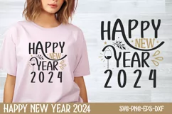 Happy new year 2024 SVG, Happy New Year SVG Product Image 1