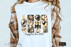 Retro New Year 2025 PNG | New Years PNG Product Image 3