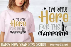 New year wishes and midnight kisses SVG, Happy New Year SVG Product Image 1