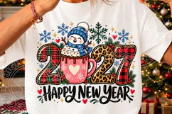 Happy New Year 2027 Hot Cocoa PNG Product Image 3