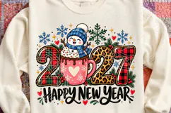 Happy New Year 2027 Hot Cocoa PNG Product Image 4
