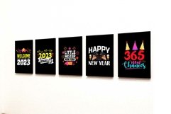 Happy New Year sublimation Design Bundle |Happy New Year svg Product Image 6