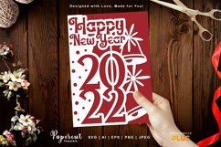 Hanging Bells & Happy New Year 2022 Greeting Card Product Image 1