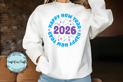 Happy New Year Celebration 2026 SVG and Sublimation design Product Image 1