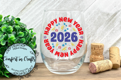 Happy New Year Celebration 2026 SVG and Sublimation design Product Image 4