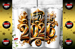 Happy New Year 2026 Retro Sublimation Product Image 4