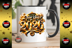 Happy New Year 2026 Retro Sublimation Product Image 10