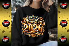 Happy New Year 2026 Retro Sublimation Product Image 7
