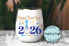 Happy New Year Countdown Clock SVG and Sublimation Product Image 1