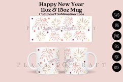 happy new year coffee mug glass wrap svg 11oz 15oz mug svg presized for 11oz 15oz glass ready to cut and sublimation files