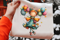 Happy New Year Girl Clipart Product Image 2