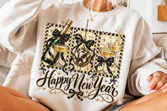 Happy New Year PNG, Champagne Disco Ball New Years Eve Desig Product Image 3