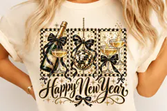 Happy New Year PNG, Champagne Disco Ball New Years Eve Desig Product Image 4