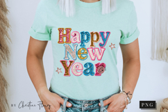 Patchwork Happy New Year PNG Product Image 9