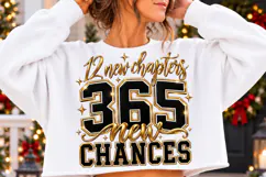 12 New Chapters 365 New Chances PNG | New Year Motivational Product Image 2