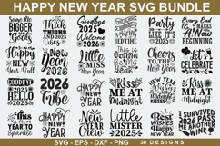 Happy New Year SVG Bundle - New Year SVG Design Product Image 1