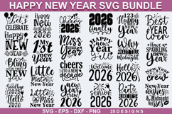 Happy New Year SVG Bundle - New Year SVG Design Product Image 1