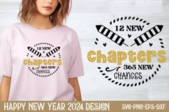 12 new chapters 365 new chances SVG, Happy New Year SVG Product Image 1
