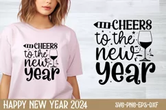 Cheers to the new year SVG, Happy New Year SVG Product Image 1