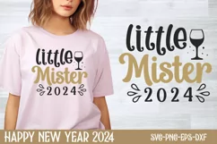 little Mister 2024 SVG, Happy New Year SVG Product Image 1