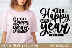 Happy new year 2024 SVG, Happy New Year SVG Product Image 1