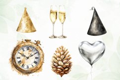 Happy New Year Sublimation Clipart Product Image 5