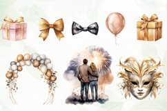 Happy New Year Sublimation Clipart Product Image 3