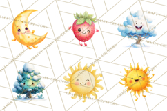 Nature &amp; Outdoors Clip Art PNG, Whimsical Watercolor Clipart Product Image 2