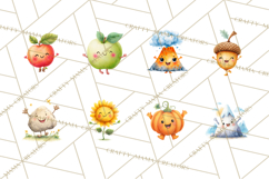 Nature &amp; Outdoors Clip Art PNG, Whimsical Watercolor Clipart Product Image 9
