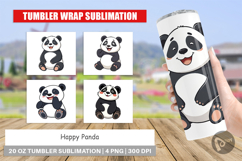 Tumbler Smiling Panda Product Image 1