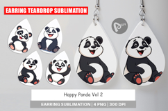 Earring Smiling Panda Product Image 1