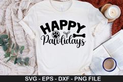 Happy Pawlidays SVG - Christmas Dog Design Product Image 1