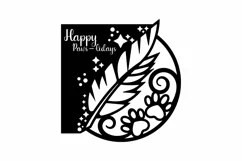 Papercut Pet Paws, Paw-lidays, Animal Birthday Card Template Product Image 2