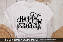 Christmas Cat SVG Design - Christmas T-shirt Design Product Image 3