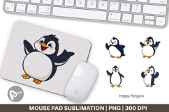 Mouse Pad Happy Penguin Product Image 1