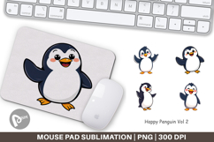 Mouse Pad Happy Penguin Product Image 1