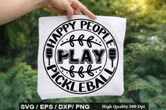 Pickleball SVG Design - Born To Drink Forced To Work Product Image 5