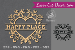 Happy Place Laser Cut Sign Product Image 1