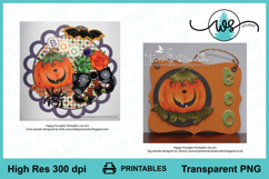 Happy Funny Pumpkin Digi Stamp Autumn Fall Coloring Product Image 4