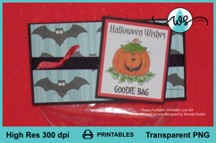Happy Funny Pumpkin Digi Stamp Autumn Fall Coloring Product Image 7