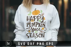 Happy Pumpkin Spice Season SVG | Thanksgiving SVG | Fall SVG Product Image 1