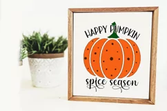 Happy Pumpkin Spice Season SVG, Pumpkin SVG Design Product Image 3
