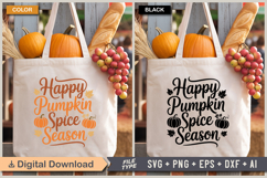 Happy Pumpkin Spice Season SVG File | Fall SVG | Autumn SVG Product Image 2