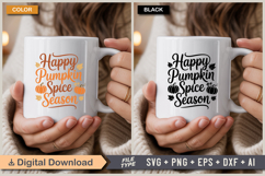 Happy Pumpkin Spice Season SVG File | Fall SVG | Autumn SVG Product Image 4