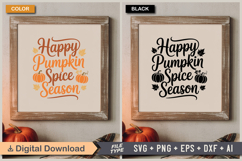 Happy Pumpkin Spice Season SVG File | Fall SVG | Autumn SVG Product Image 5
