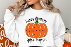 Happy Pumpkin Spice Season SVG, Pumpkin SVG Design Product Image 2