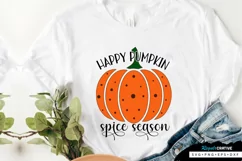 Happy Pumpkin Spice Season SVG, Pumpkin SVG Design Product Image 1