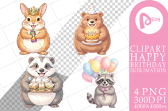 Round Woodland Birthday Sublimation Product Image 1