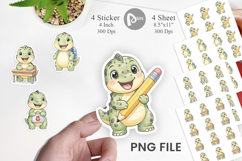 Happy School Dino Pal Sticker Product Image 1